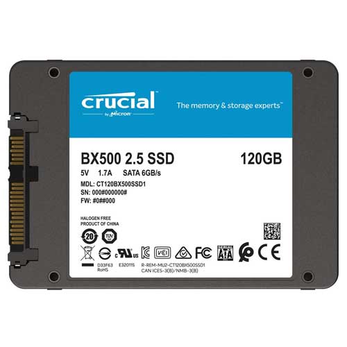 اس اس دی کروشیال ظرفیت 120 گیگابایت CRUCIAL SSD BX500