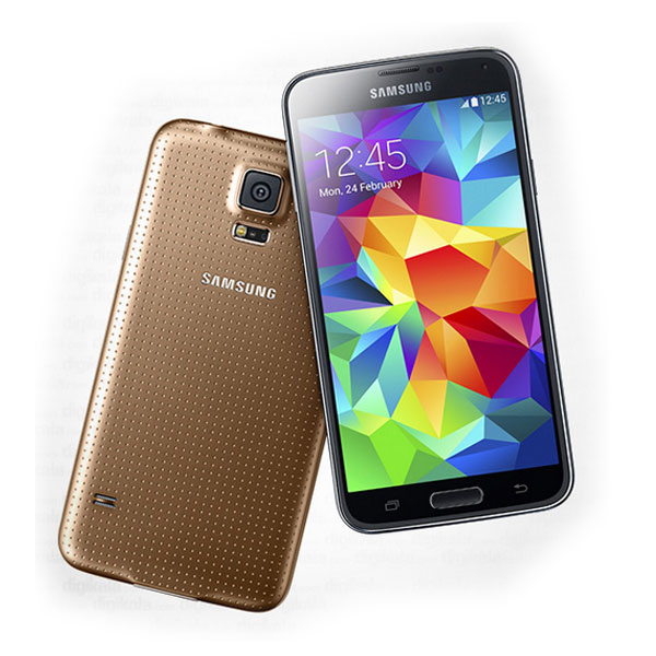 015- گوشی موبایل سامسونگ  گلکسی طلایی SAMSUNG Galaxy S5 - 2 SIM