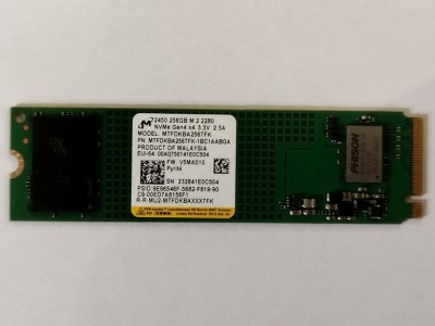 اس اس دی رو دستگاهی  SSD 256GB M.2 2280 ظرفیت 256 گیگابایت