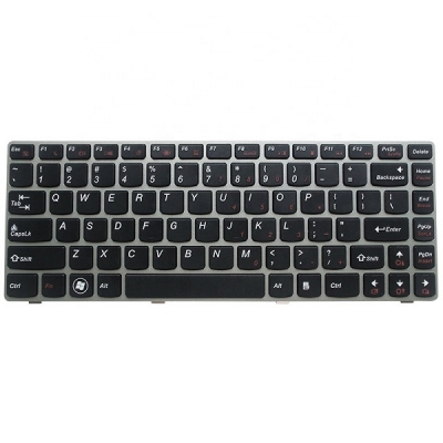 کیبرد لپ تاپ لنوو Lenovo IdeaPad Z360 G360 Laptop Keyboard فریم نقره ای