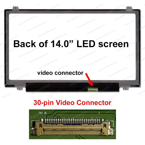 صفحه نمایش ال ای دی - ال سی دی لپ تاپ LCD LED 14 30 PIN SLIM - 023 