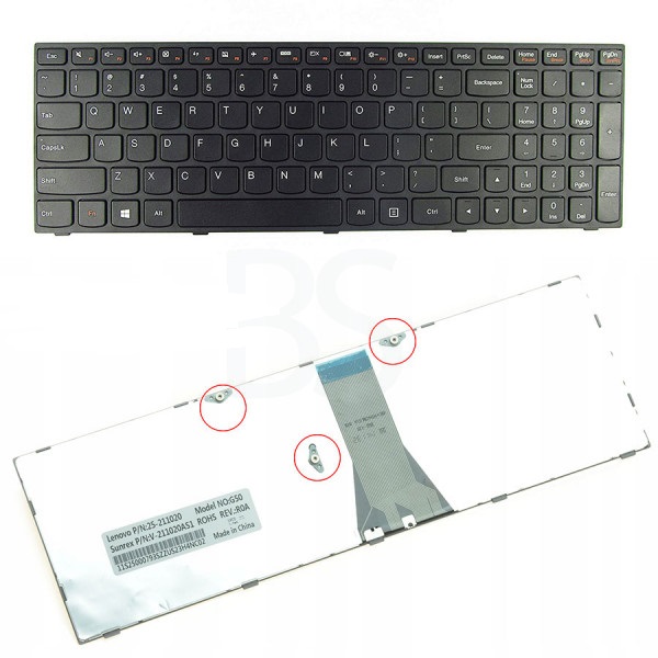 کیبرد لپ تاپ لنوو Lenovo G5030 G5045 G5070 G5080 Laptop Keyboard فریم مشکی