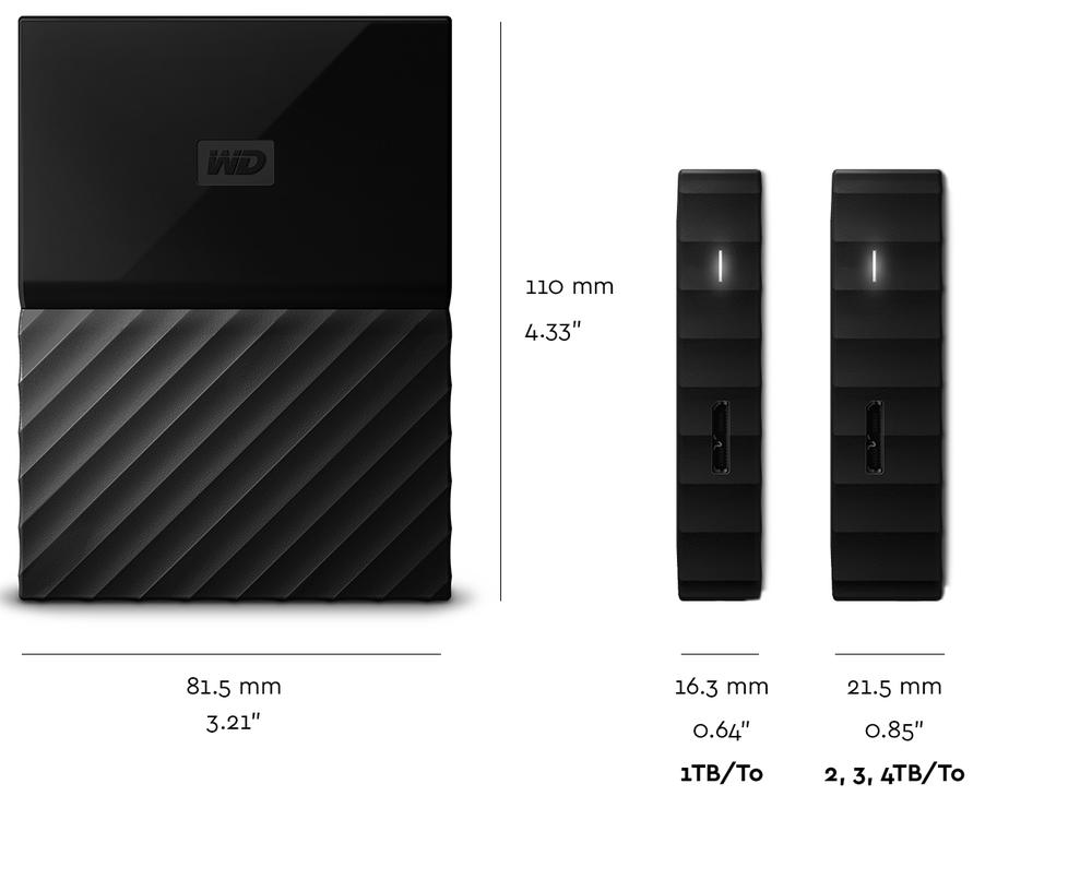 هارد وسترن اکسترنال 3TB HDD My passport (STYLISH) WDBYFT0030B