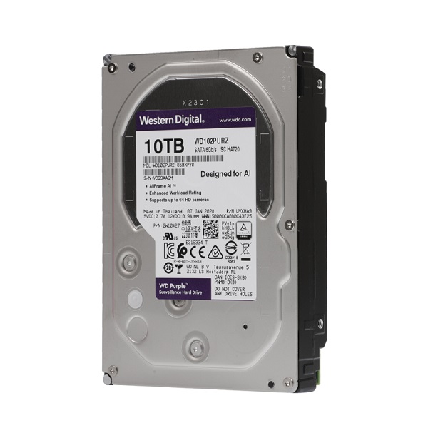 هارد دیسک وسترن دیجیتال بنفش 10 ترابایت Western Digital PURPLE 