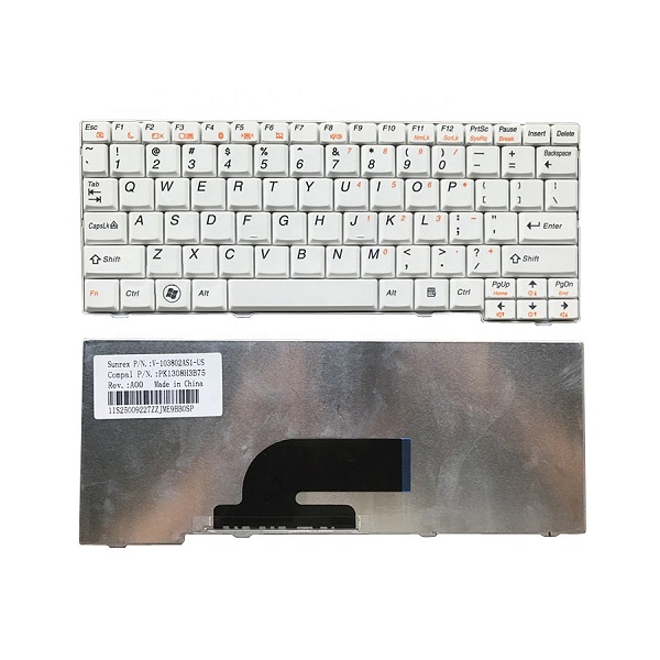 کیبرد لپ تاپ لنوو Lenovo IdeaPad S10-2 S10-3 Laptop Keyboard سفید