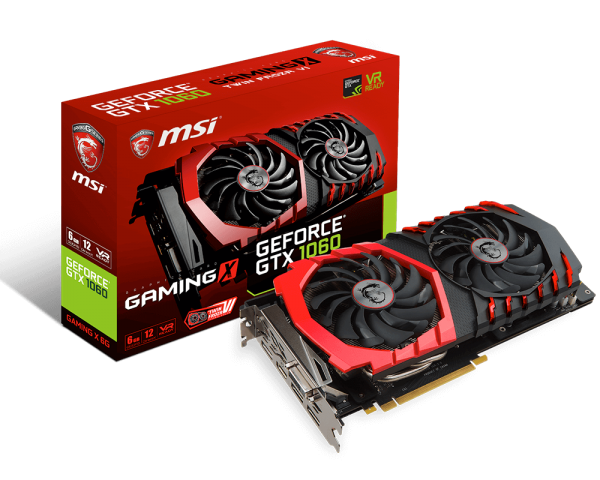 کارت گرافیک ام اس آی GTX 1060 GAMING X 6GB MSI VGA