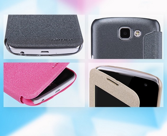 کیف موبایل ال جی K4 کلاسوری چرمی -LG K4 COVER CASE