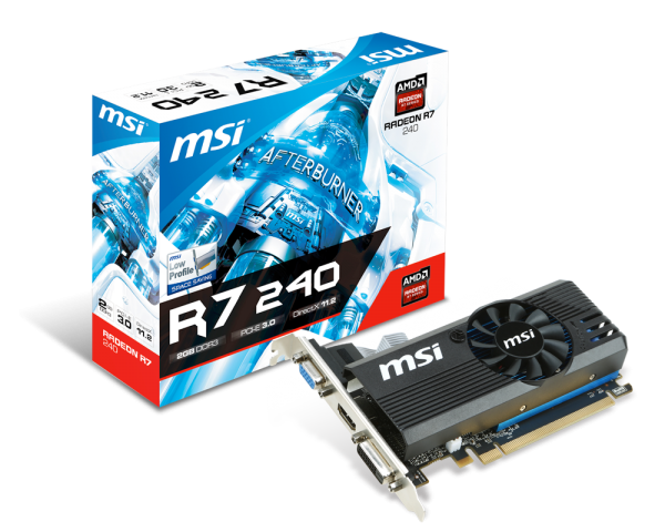 کارت گرافیک ام اس آی R7 240 2GD3 LP MSI AMD VGA