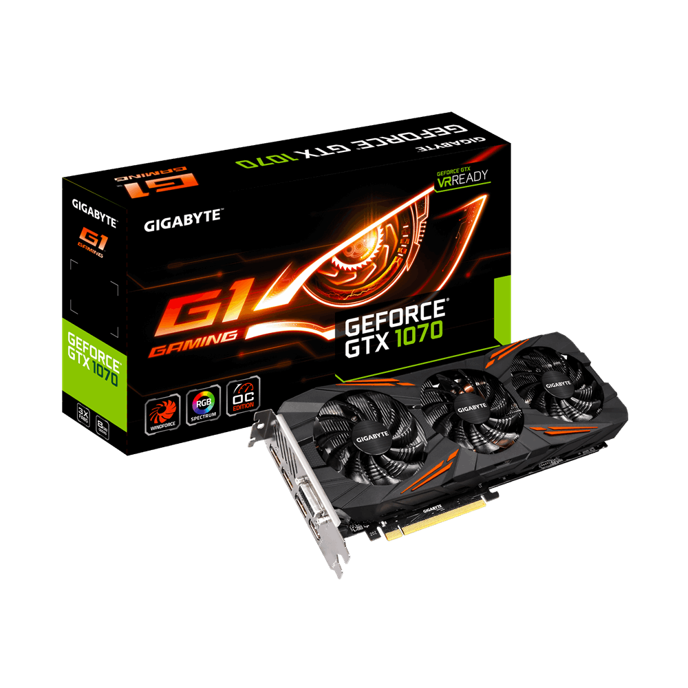 کارت گرافیک گیگابایت GTX 1070 G1 Gaming 8GB GIGABYTE VGA