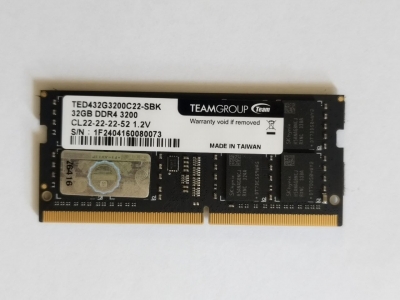 رم لپ تاپ تیم گروپ TeamGroup RAM LAPTOP DDR4 32GB 32000MHz 