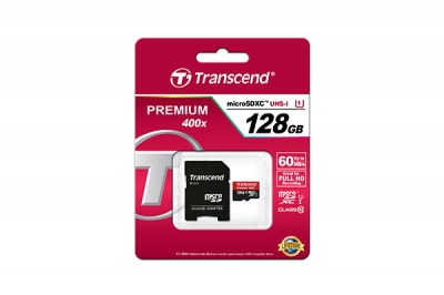 کارت حافظه ترنسند 128GB Transcend UHS-I U1 Class 10 400X - 60MBps Premium