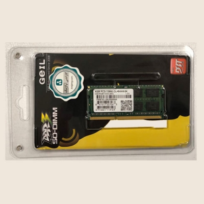رم لپ تاپ ژل Geil Ram Laptop DDR3 4GB 10600 - 1333MHz 1.5V